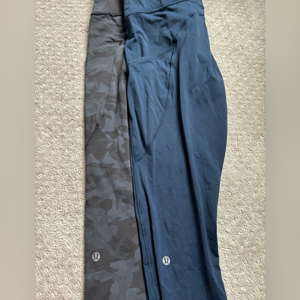 2 pairs of lululemon capri length leggings
